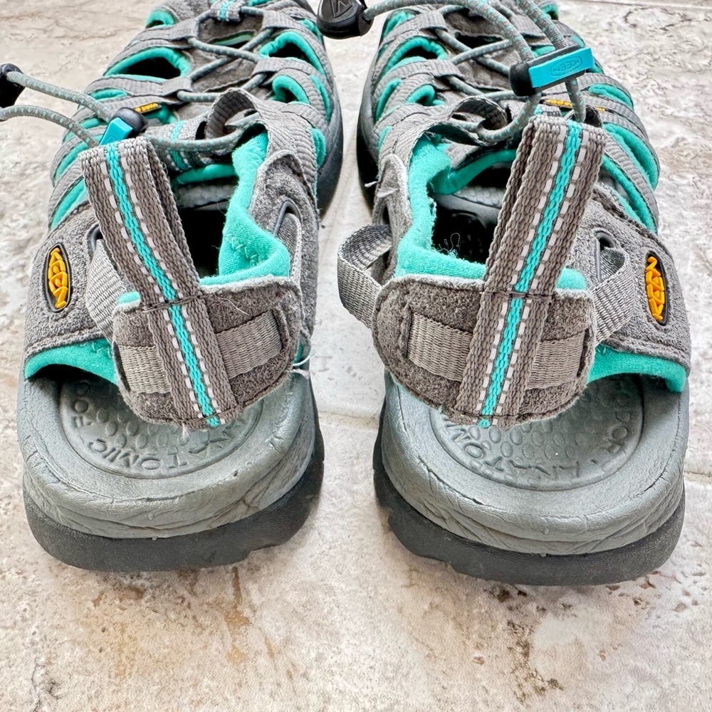 Keen Women's Gray and Teal Whisper Sandals - Picture 3 of 6